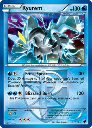 Kyurem (Team Plasma) (31) Reverse Holofoil - Plasma Freeze