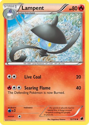 Lampent (15) Reverse Holofoil - Plasma Freeze