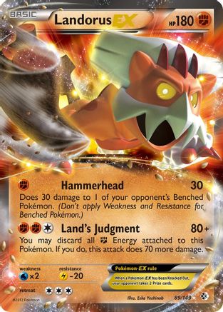 Landorus EX (89) Holofoil - Boundaries Crossed