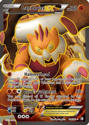 Landorus EX (Full Art) (144) Holofoil - Boundaries Crossed