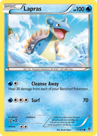 Lapras (17) Reverse Holofoil - Plasma Blast