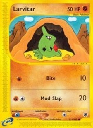 Larvitar (116) Reverse Holofoil - Expedition