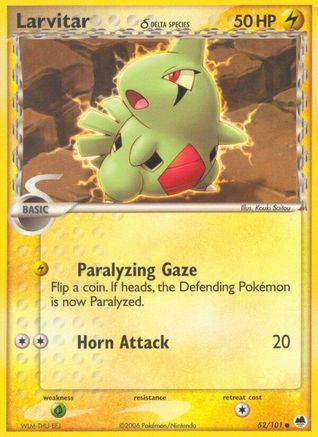Larvitar (Delta Species) (52) Reverse Holofoil - Dragon Frontiers