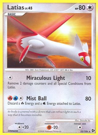 Latias (22) Reverse Holofoil - Great Encounters