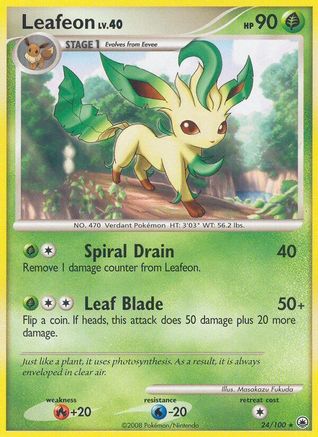 Leafeon (24) Reverse Holofoil - Majestic Dawn