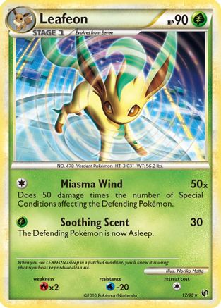 Leafeon (17) Reverse Holofoil - Undaunted