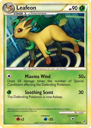Leafeon (13) Reverse Holofoil - Call of Legends