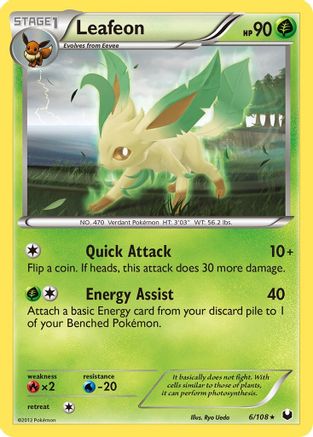 Leafeon (6) Reverse Holofoil - Dark Explorers