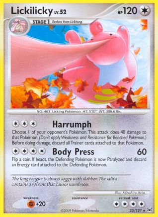 Lickilicky (33) Reverse Holofoil - Platinum