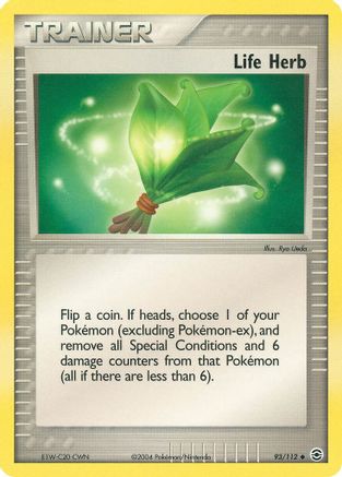 Life Herb (93) Reverse Holofoil - FireRed & LeafGreen