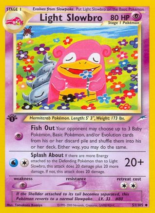 Light Slowbro (51) 1st Edition - Neo Destiny