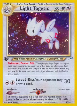 Light Togetic (15) 1st Edition Holofoil - Neo Destiny