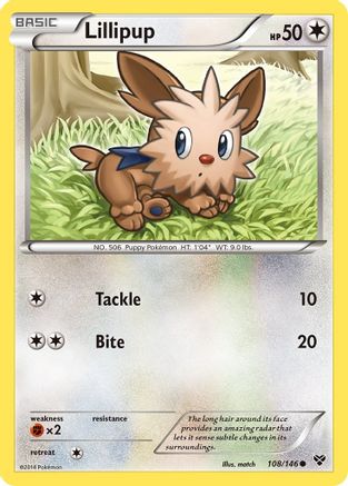 Lillipup (108/146) [XY: Base Set] Reverse Holofoil