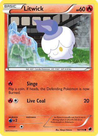 Litwick (14) Reverse Holofoil - Plasma Freeze