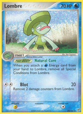 Lombre - 034/107 (34) Reverse Holofoil - Deoxys
