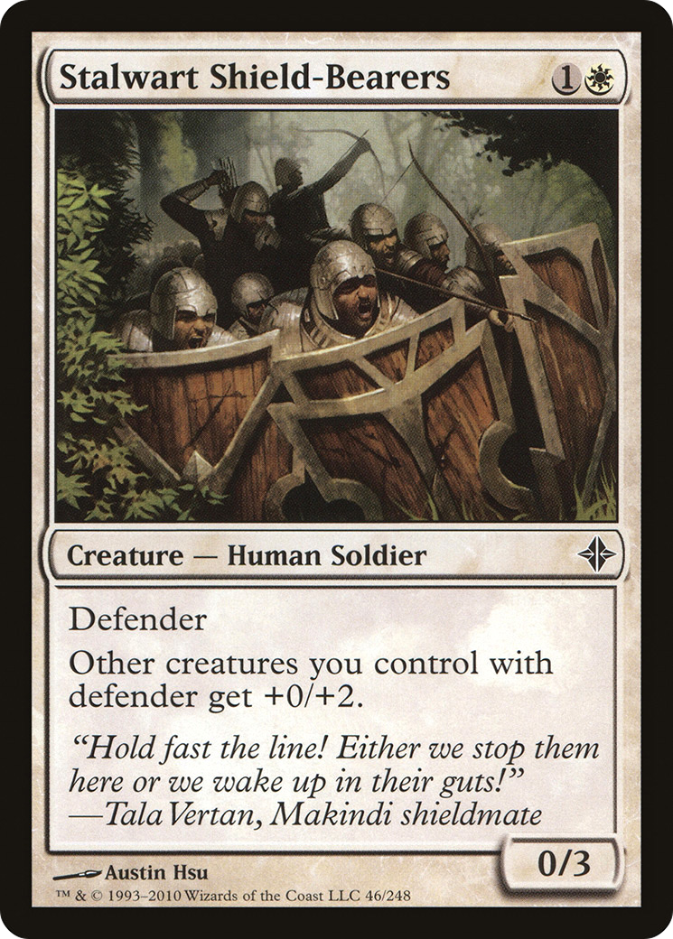 Stalwart Shield-Bearers (046) Foil - Rise of the Eldrazi