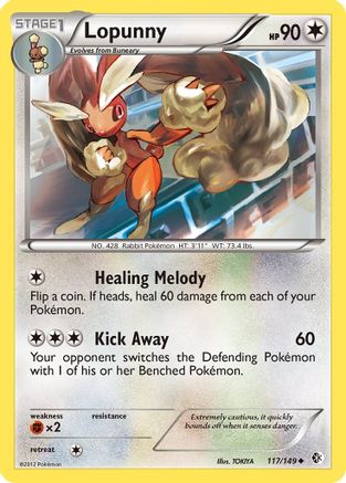 Lopunny (117/149) [Black & White: Boundaries Crossed] Reverse Holofoil