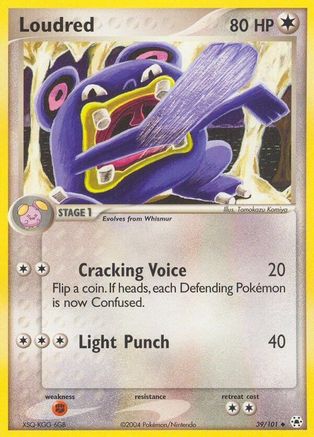 Loudred (39/101) [EX: Hidden Legends] Reverse Holofoil