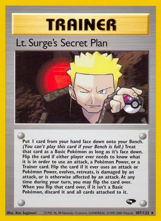 Lt. Surge's Secret Plan (107) 1st Edition - Gym Challenge