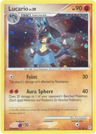Lucario (6) Reverse Holofoil - Diamond and Pearl