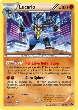 Lucario (64) Reverse Holofoil - Next Destinies