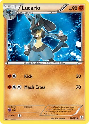 Lucario (77) Reverse Holofoil - Plasma Storm
