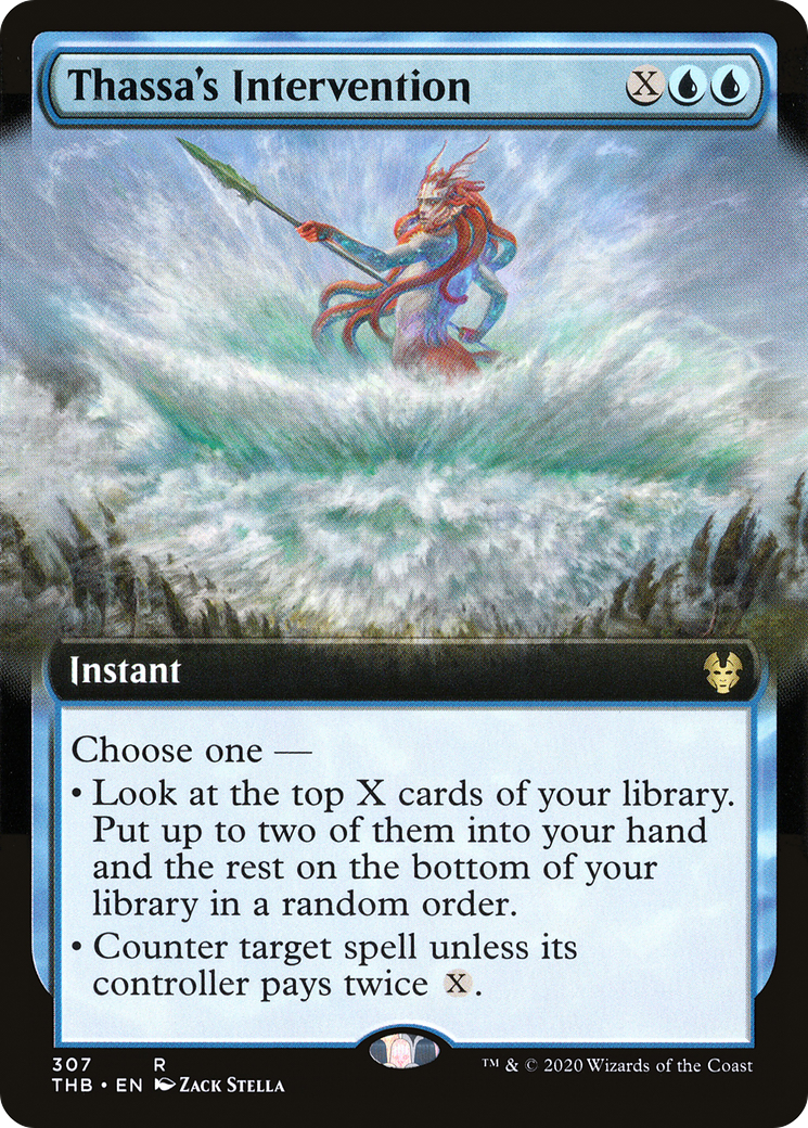 Thassa's Intervention (Extended Art) (307) Foil - Theros Beyond Death