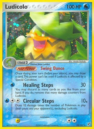 Ludicolo - 010/107 (10) Reverse Holofoil - Deoxys