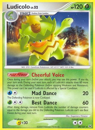 Ludicolo (34) Reverse Holofoil - Platinum