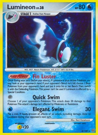 Lumineon (4) Reverse Holofoil - Stormfront