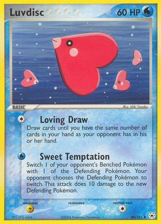 Luvdisc (40/101) [EX: Hidden Legends] | Silver Goblin