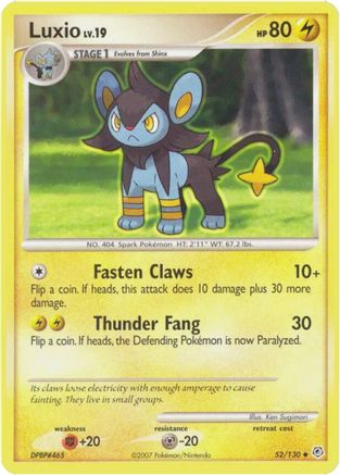 Luxio (52) Reverse Holofoil - Diamond and Pearl