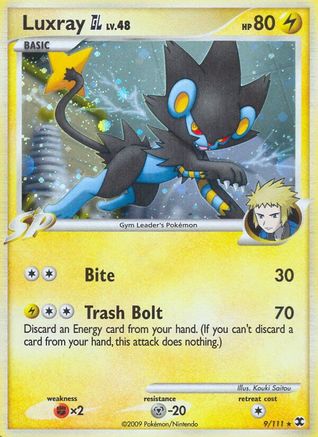 Luxray GL (9/111) [Platinum: Rising Rivals] Reverse Holofoil