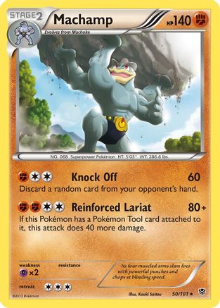 Machamp (50) Reverse Holofoil - Plasma Blast