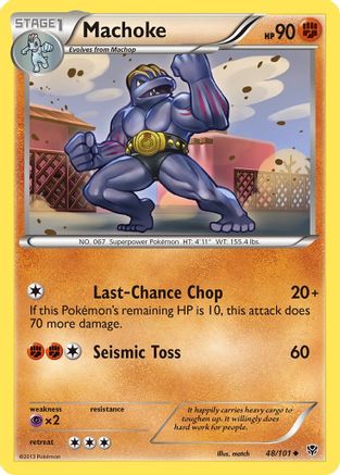 Machoke (48) Reverse Holofoil - Plasma Blast