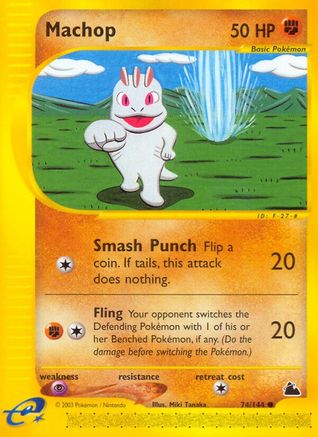 Machop (74) Reverse Holofoil - Skyridge