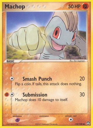 Machop (53) Reverse Holofoil - Power Keepers