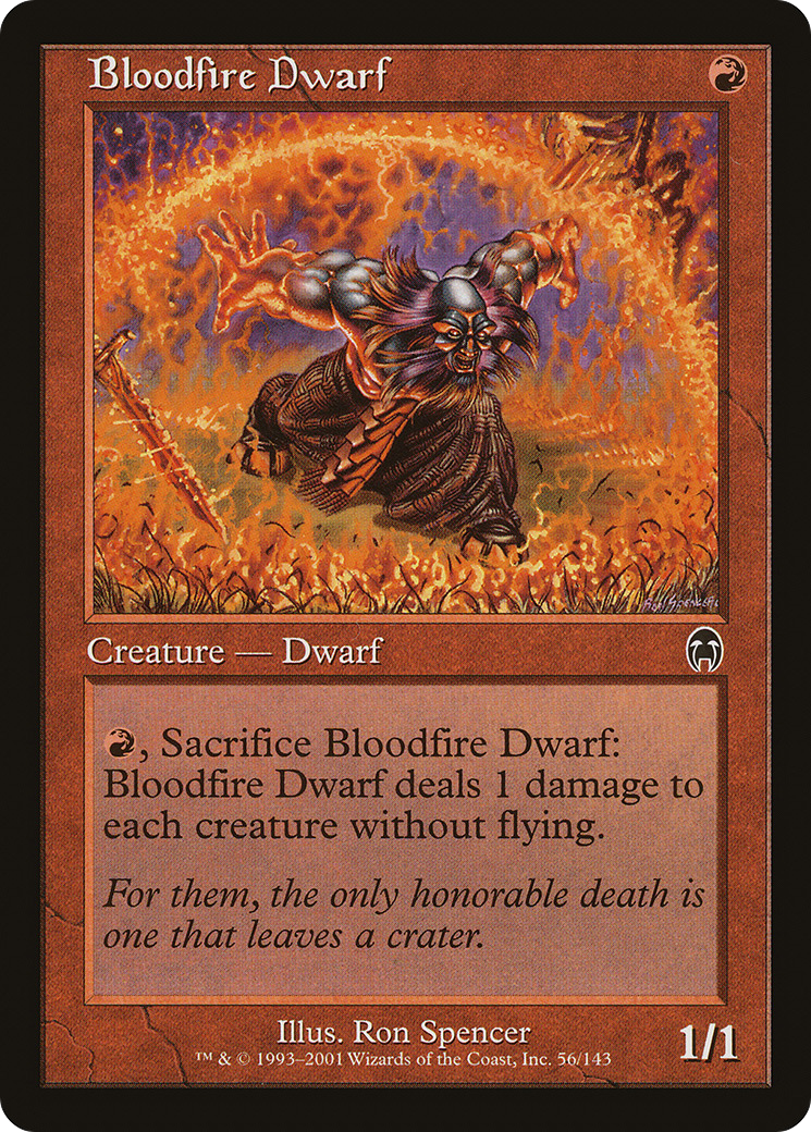 Bloodfire Dwarf [Apocalypse] Foil