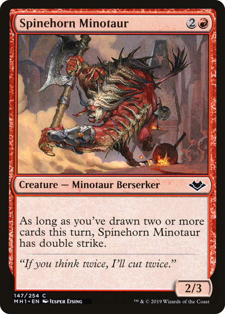 Spinehorn Minotaur [Modern Horizons] | Silver Goblin