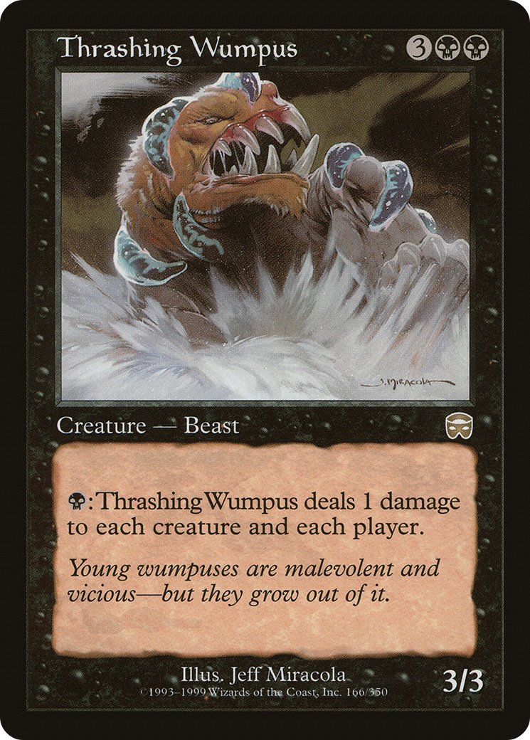 Thrashing Wumpus [Mercadian Masques] Foil