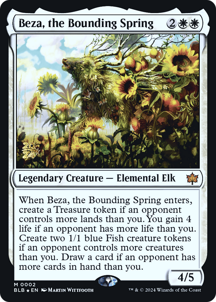 Beza, the Bounding Spring [Bloomburrow Prerelease Promos] | Silver Goblin