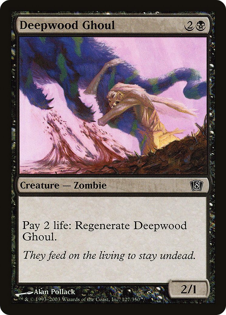 Deepwood Ghoul (127★) Foil - Eighth Edition