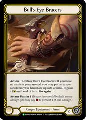 Bull's Eye Bracers (Golden) [FAB102] (Promo)  Cold Foil | Silver Goblin