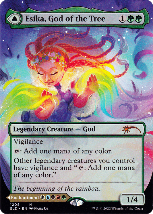 Esika, God of the Tree // The Prismatic Bridge (Display Commander) (Borderless) [Secret Lair: From Cute to Brute]