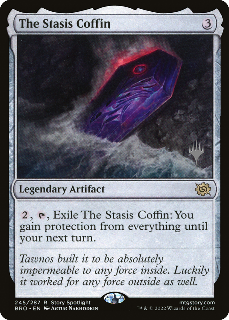 The Stasis Coffin (Promo Pack) [The Brothers' War Promos] | Silver Goblin