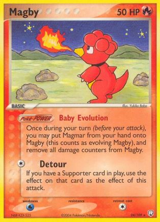 Magby (24) Reverse Holofoil - Team Rocket Returns