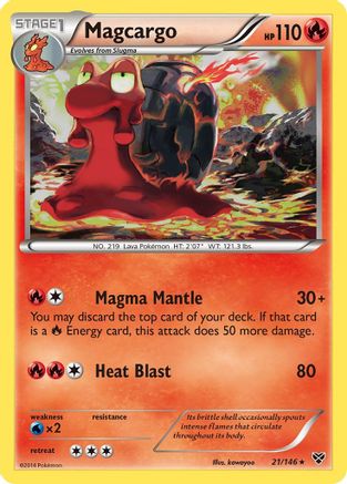 Magcargo (21) Reverse Holofoil - XY Base Set
