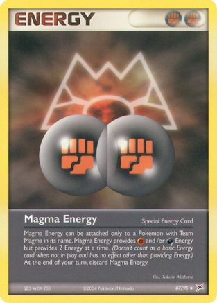 Magma Energy (87) Reverse Holofoil - Team Magma vs Team Aqua