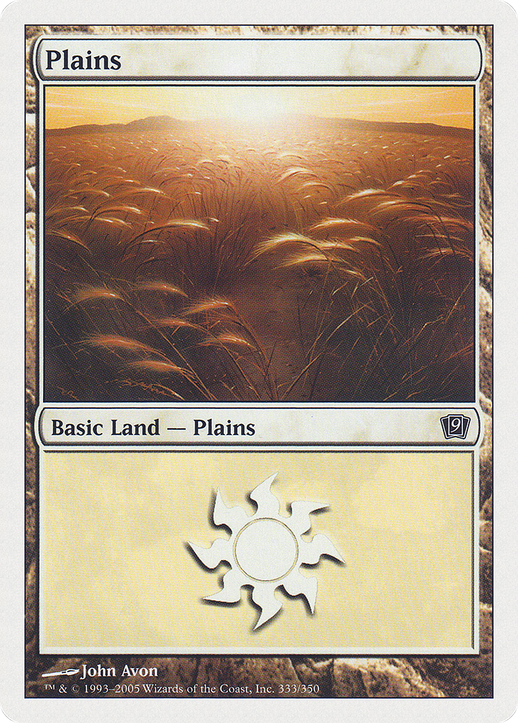 Plains (333) Foil - Ninth Edition