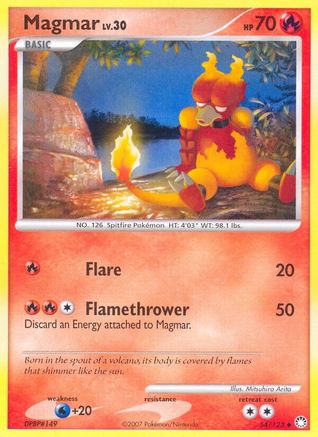 Magmar (54) Reverse Holofoil - Mysterious Treasures